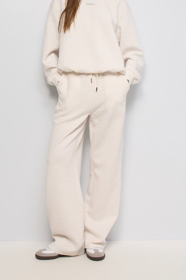 PANTALONES JOGGER CON JACQUARD Y LUREX