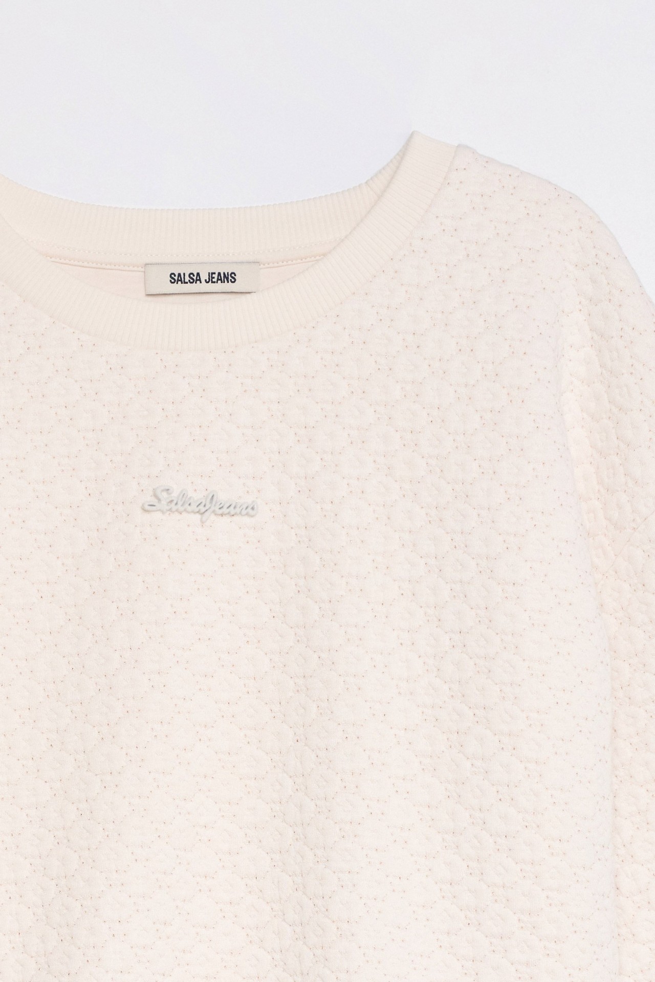 SUDADERA CON JACQUARD Y LUREX