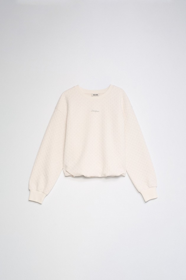 SWEATSHIRT MIT JACQUARD UND LUREX