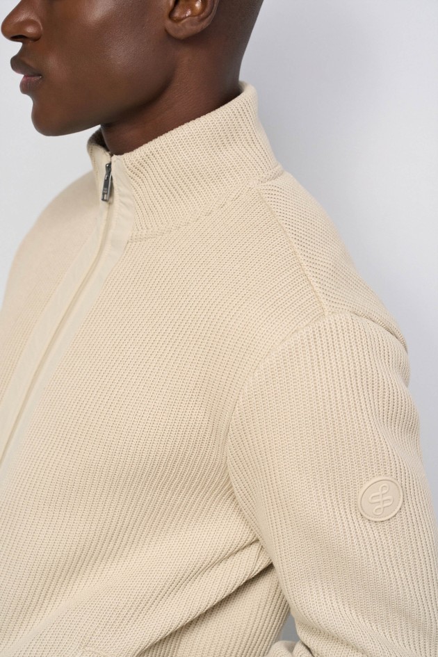 CHAQUETA BOMBER DE PUNTO