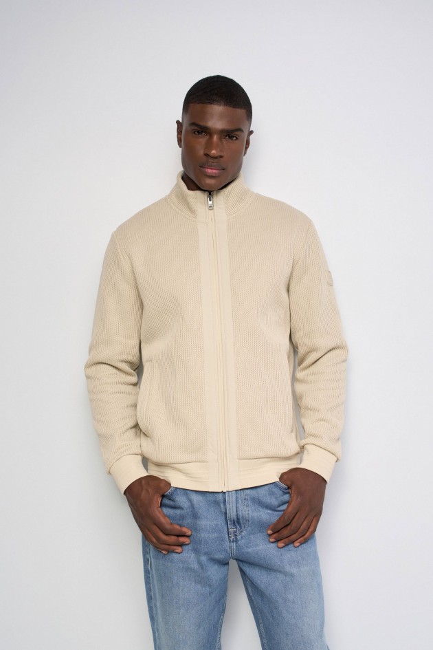 CHAQUETA BOMBER DE PUNTO