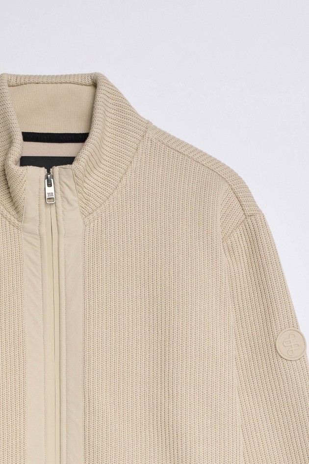 CHAQUETA BOMBER DE PUNTO