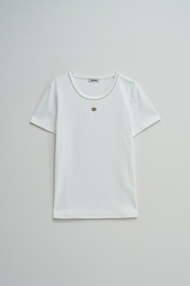 BASIC T-SHIRT WITH LUREX