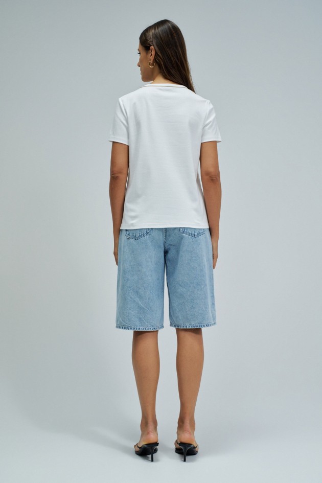 BASIC T-SHIRT WITH LUREX