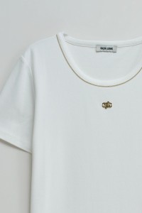 BASIC T-SHIRT WITH LUREX
