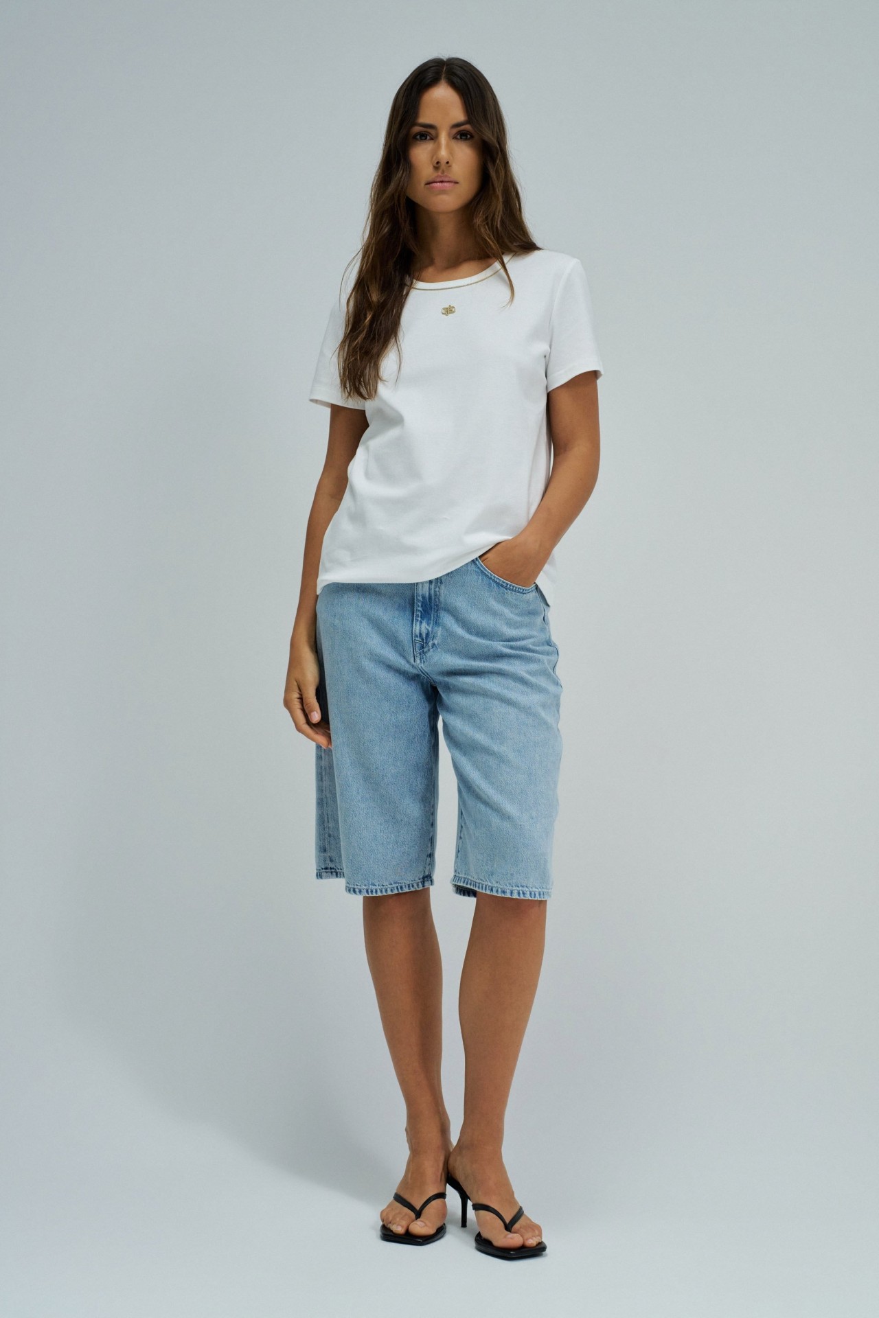 BASIC T-SHIRT WITH LUREX