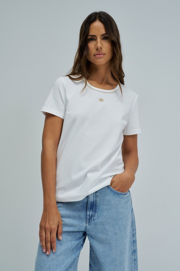 BASIC T-SHIRT WITH LUREX