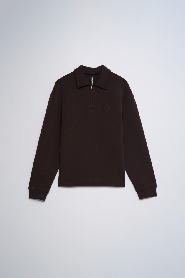 SWEAT-SHIRT EN MAILLE DEMI-ZIP