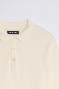 POLO TEXTUR� � MANCHES LONGUES