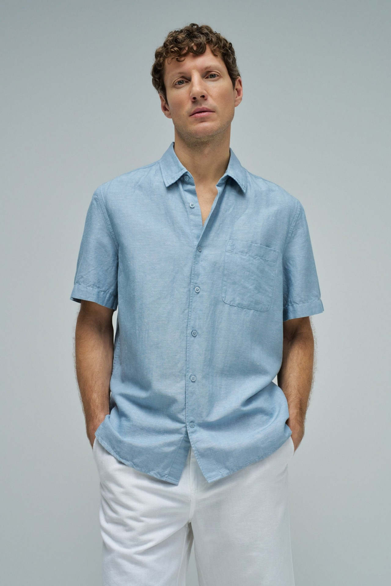 SHIRT WITH LINEN