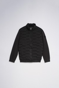 CHAQUETA CON MEZCLA DE MATERIALES