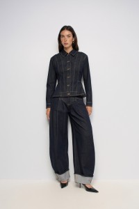 BARREL JEANS IN RAW DENIM