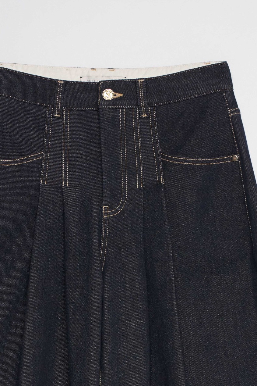 BARREL JEANS IN RAW DENIM