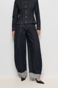 BARREL JEANS IN RAW DENIM