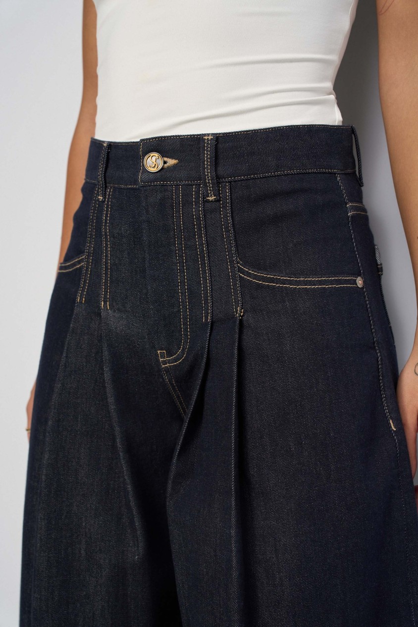 BARREL JEANS IN RAW DENIM