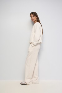 JOGGINGBROEK MET JACQUARD EN LUREX