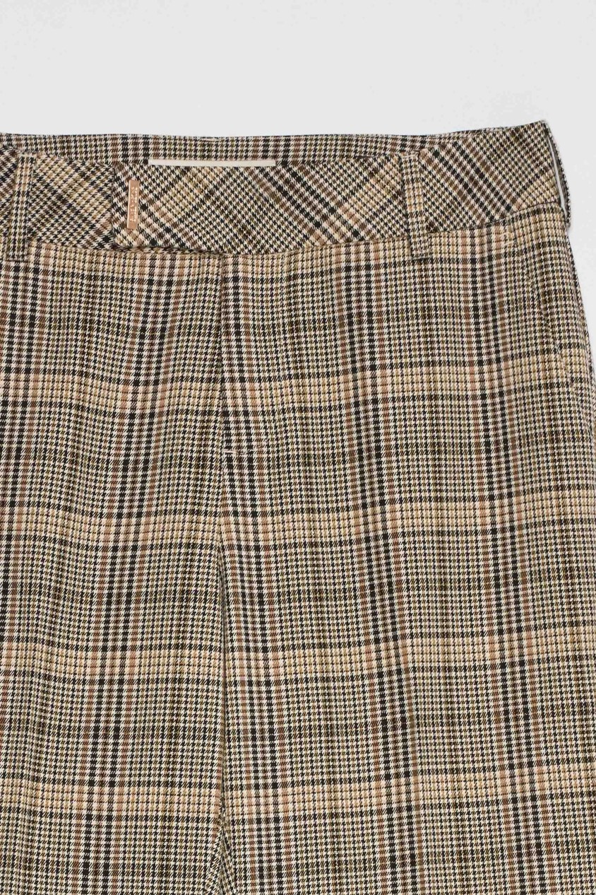 FLARE CHINO MET RUITPATROON