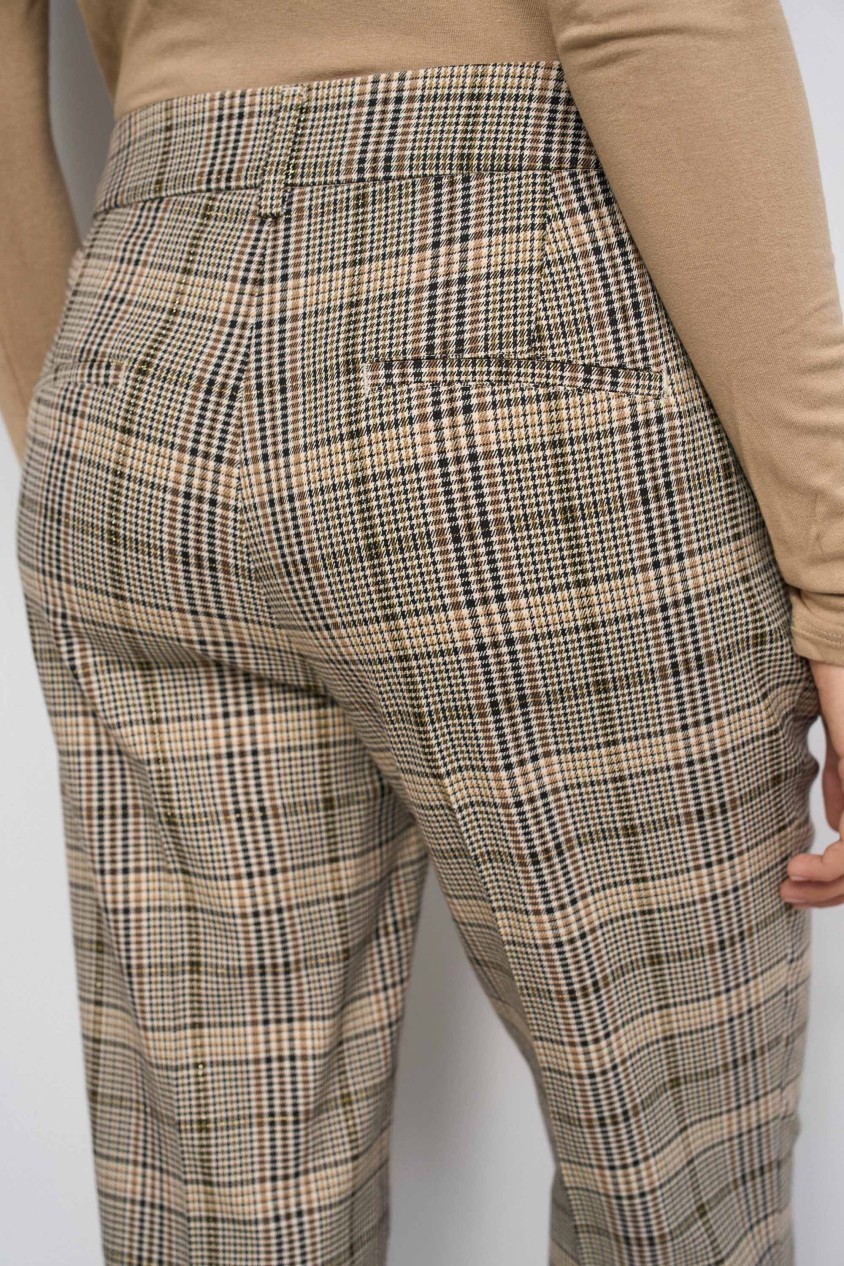 FLARE CHINO MET RUITPATROON