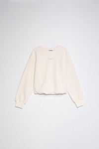 SWEATSHIRT COM JACQUARD E LUREX