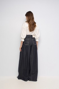 SUPER WIDE LEG JEANS MIT ROCK-EFFEKT DENIM ATELIER SUPER WIDE LEG JEANS MIT ROCK-EFFEKT DENIM ATELIER