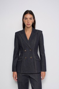 STRUCTURED BLAZER DENIM ATELIER STRUCTURED BLAZER DENIM ATELIER