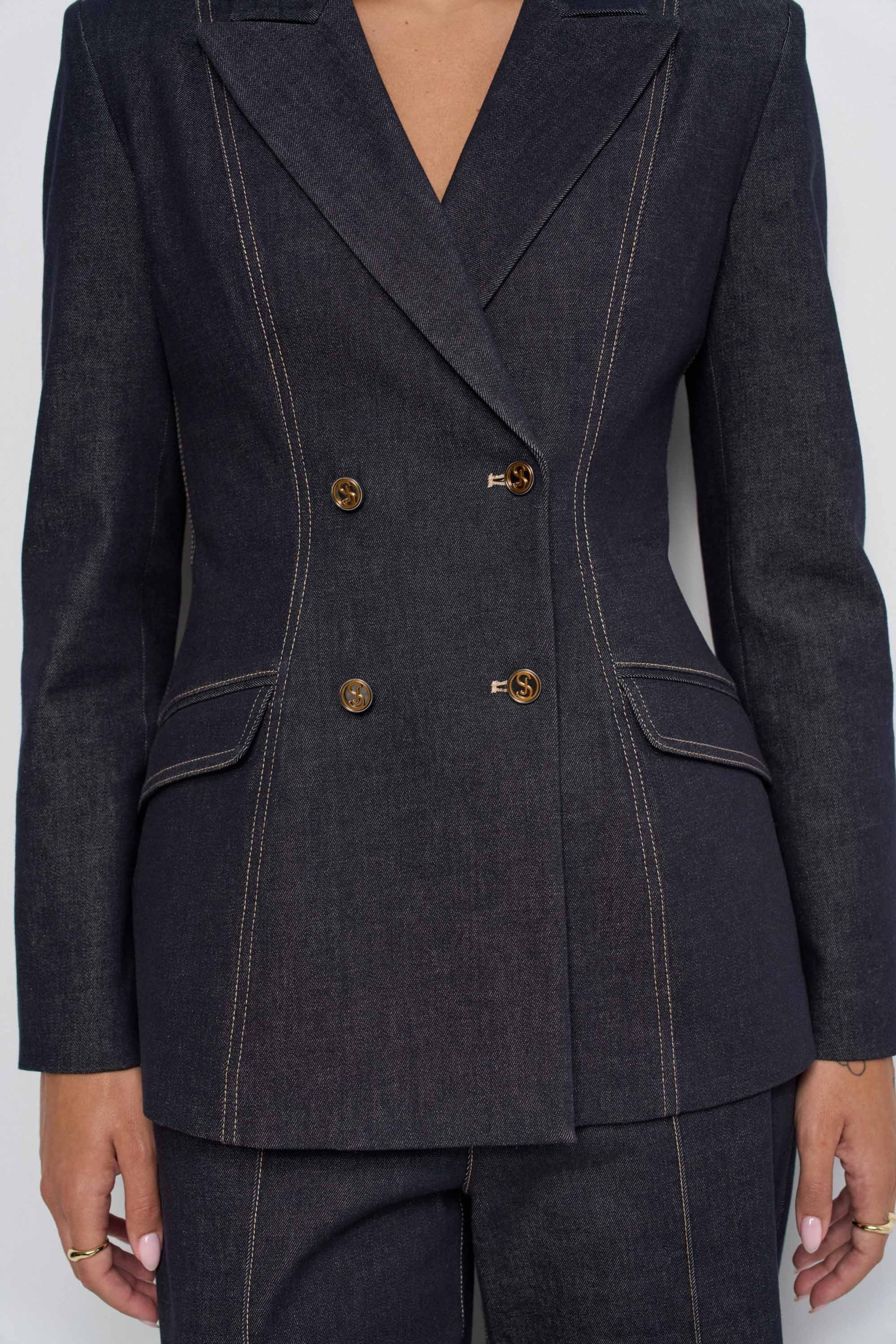STRUCTURED BLAZER DENIM ATELIER