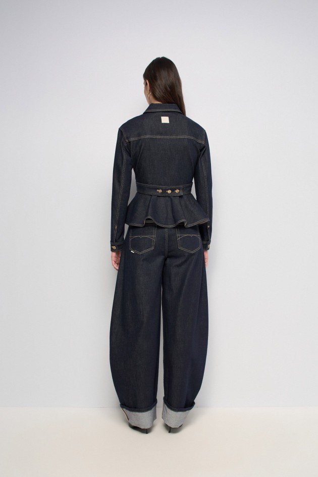 FITTED DENIM JACKET DENIM ATELIER