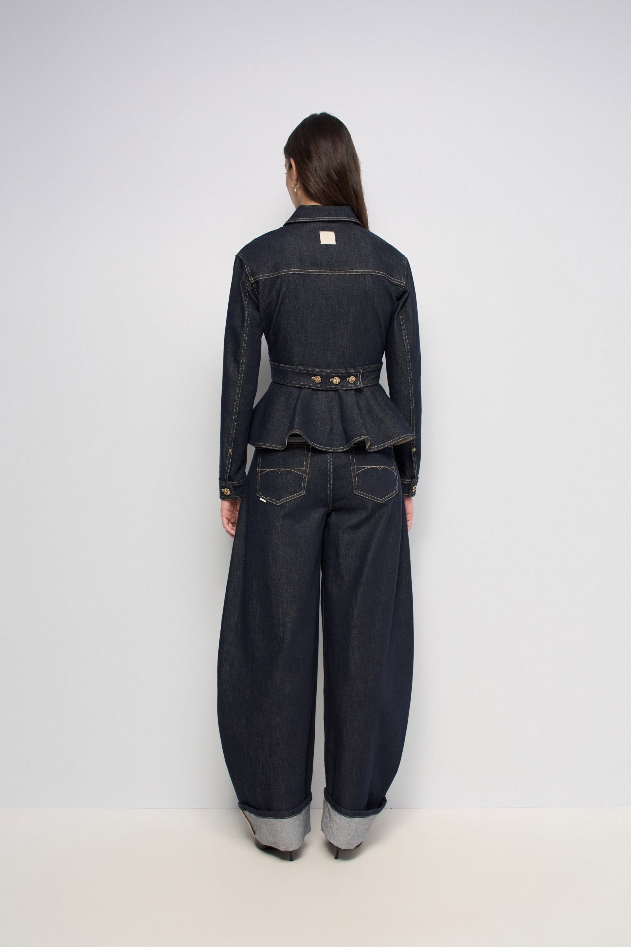 FITTED DENIM JACKET DENIM ATELIER