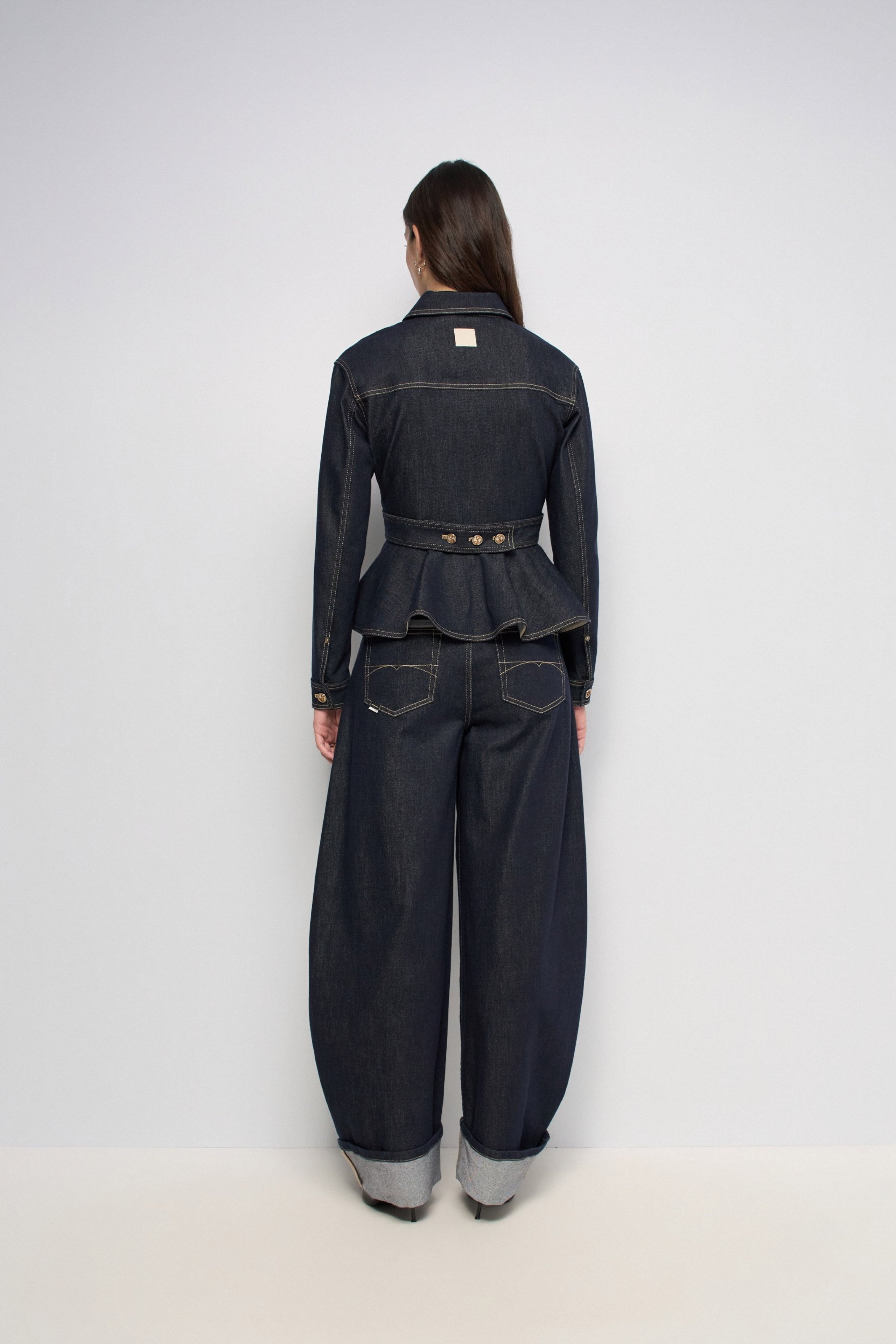 FITTED DENIM JACKET DENIM ATELIER