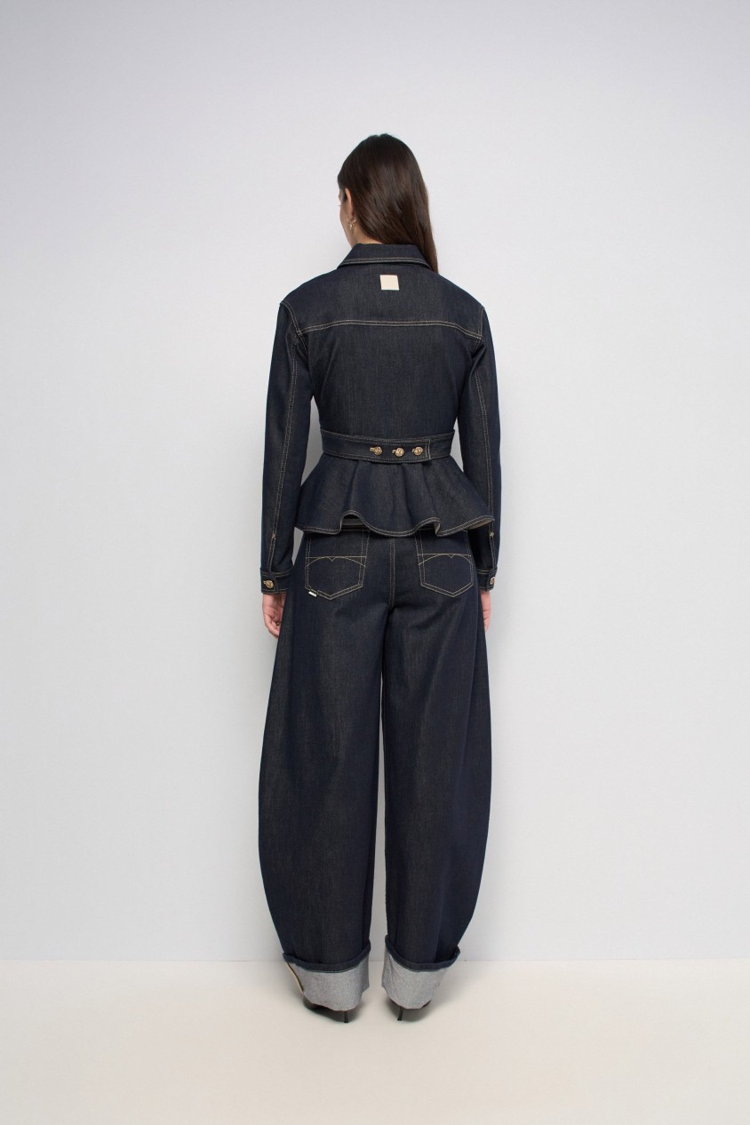 VESTE EN DENIM CINTRÉE DENIM ATELIER
