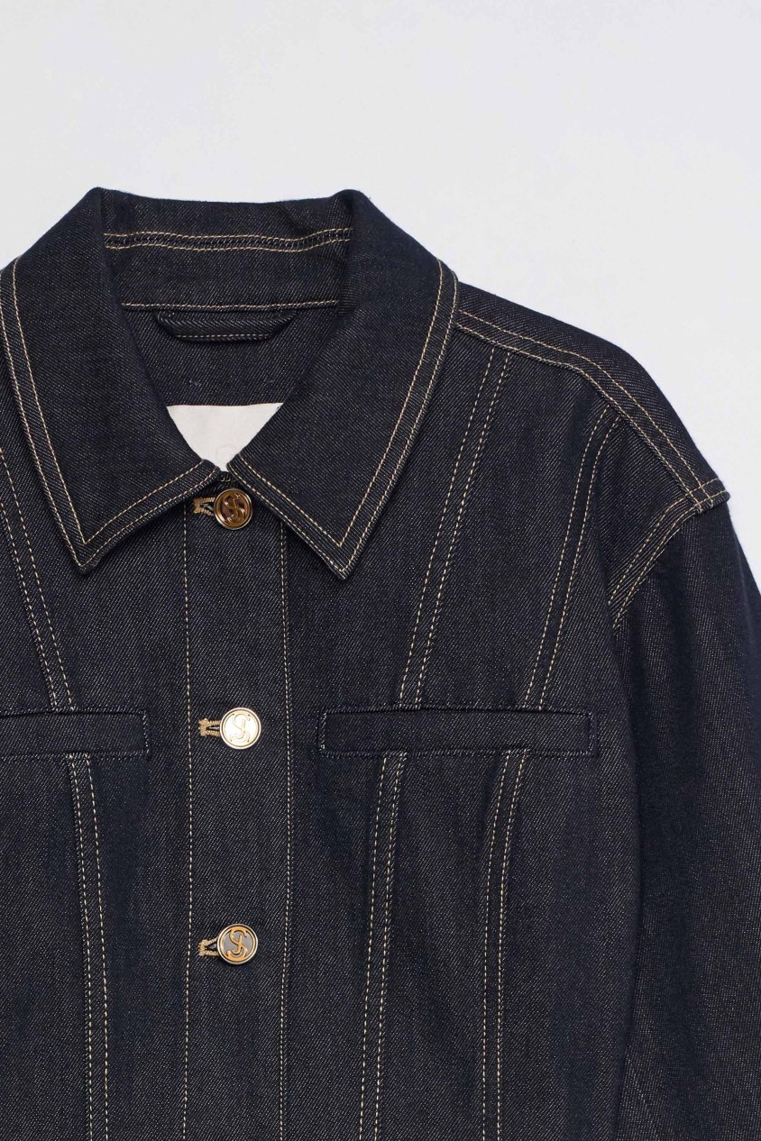 VESTE EN DENIM CINTRÉE DENIM ATELIER
