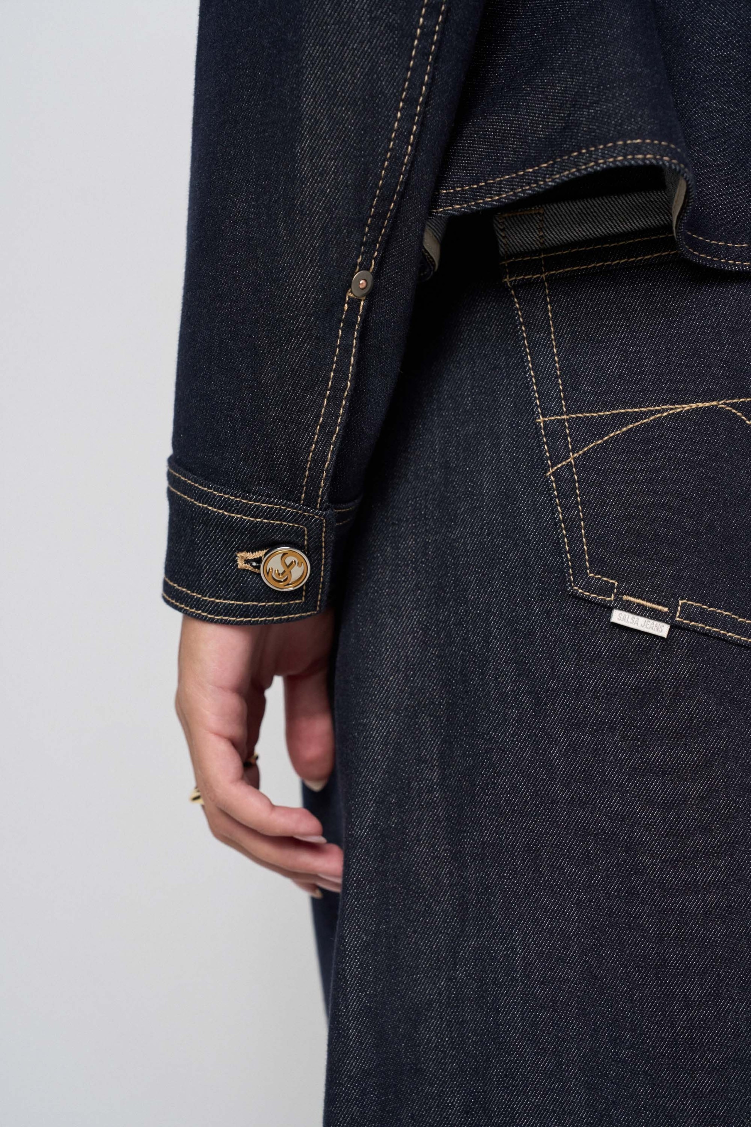 FITTED DENIM JACKET DENIM ATELIER