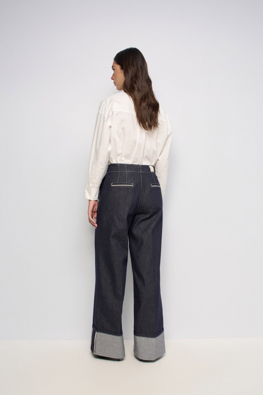 JEAN JAMBE WIDE DENIM ATELIER