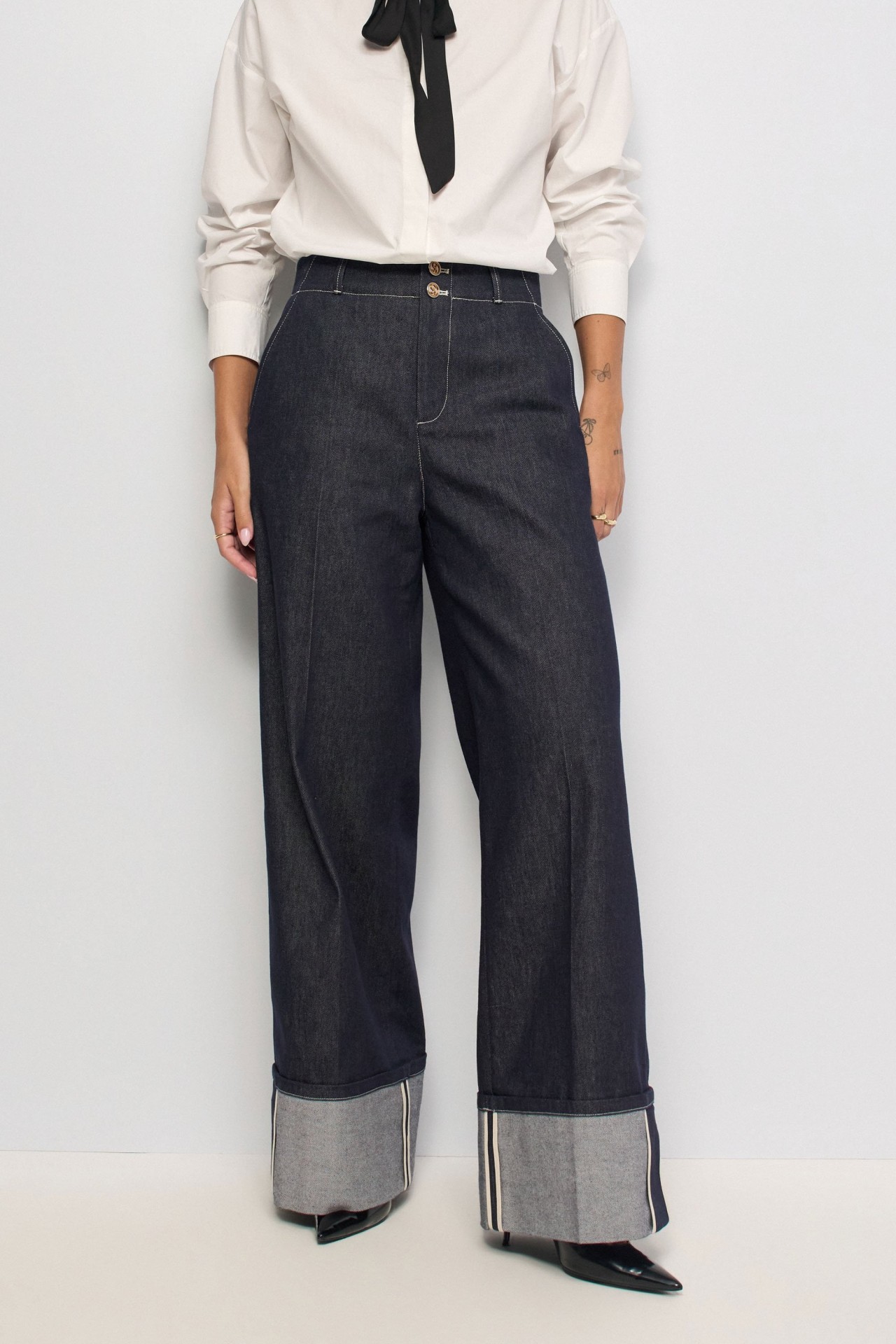 JEAN JAMBE WIDE DENIM ATELIER