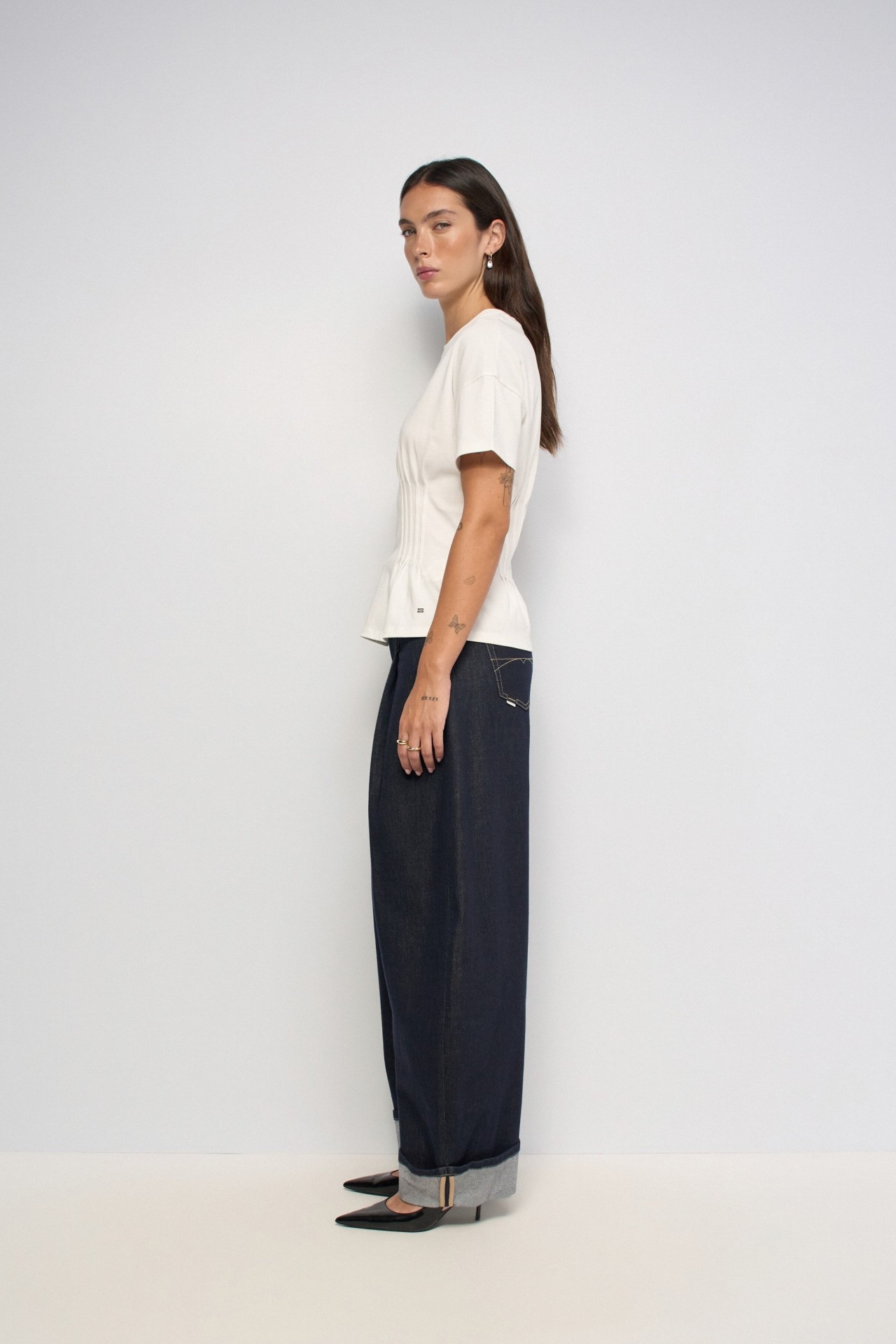 PLEATED T-SHIRT