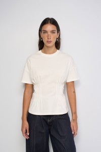 PLEATED T-SHIRT
