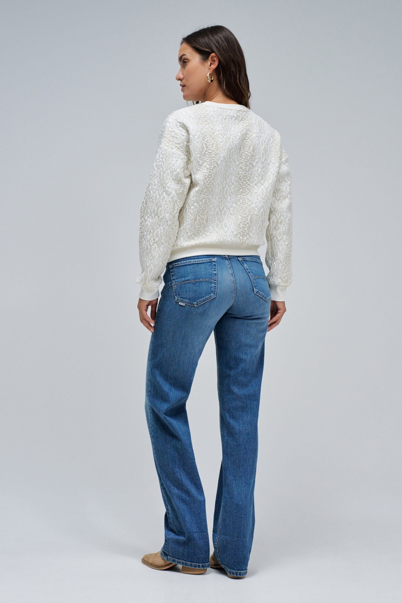 SWEATSHIRT COM LUREX STAR CLUB