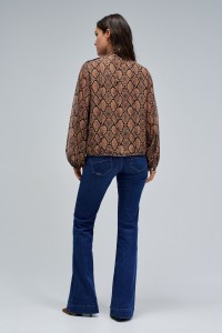 ANIMAL PRINT STAR CLUB BLOUSE ANIMAL PRINT STAR CLUB BLOUSE