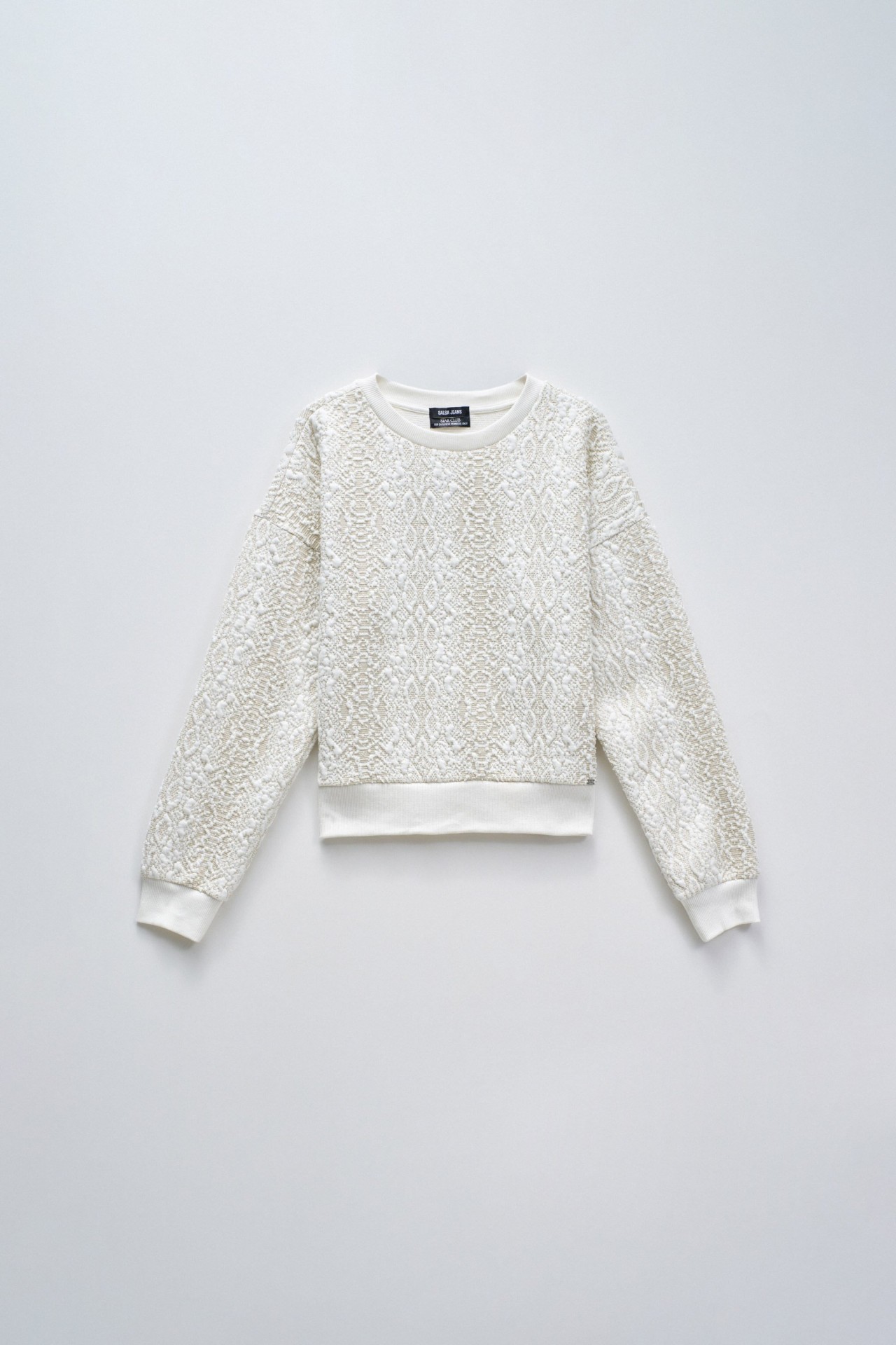 SWEATSHIRT COM LUREX STAR CLUB