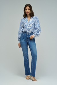BLUSE MIT DREIDIMENSIONALEM EFFEKT STAR CLUB