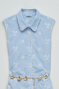 VESTIDO CAMISEIRO CON RAYAS STAR CLUB