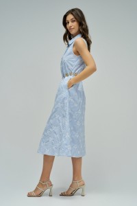 VESTIDO CAMISEIRO CON RAYAS STAR CLUB
