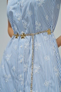 VESTIDO CAMISEIRO CON RAYAS STAR CLUB