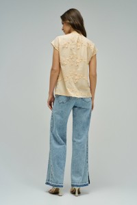 BLOUSE MET 3D-EFFECT STAR CLUB