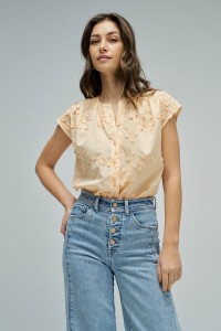 BLOUSE MET 3D-EFFECT STAR CLUB