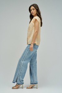 BLOUSE MET 3D-EFFECT STAR CLUB