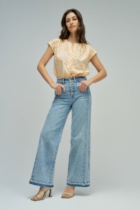 BLOUSE MET 3D-EFFECT STAR CLUB