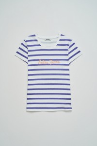 T-SHIRT DE RAYAS CON BRANDING STAR CLUB