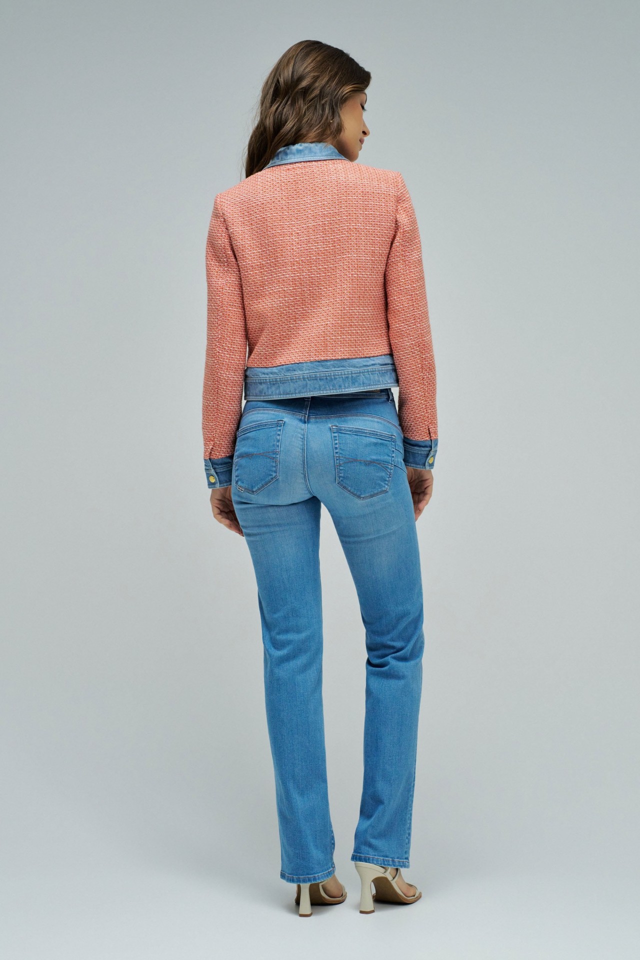 VESTE EN TWEED AVEC DENIM STAR CLUB
