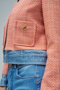 VESTE EN TWEED AVEC DENIM STAR CLUB